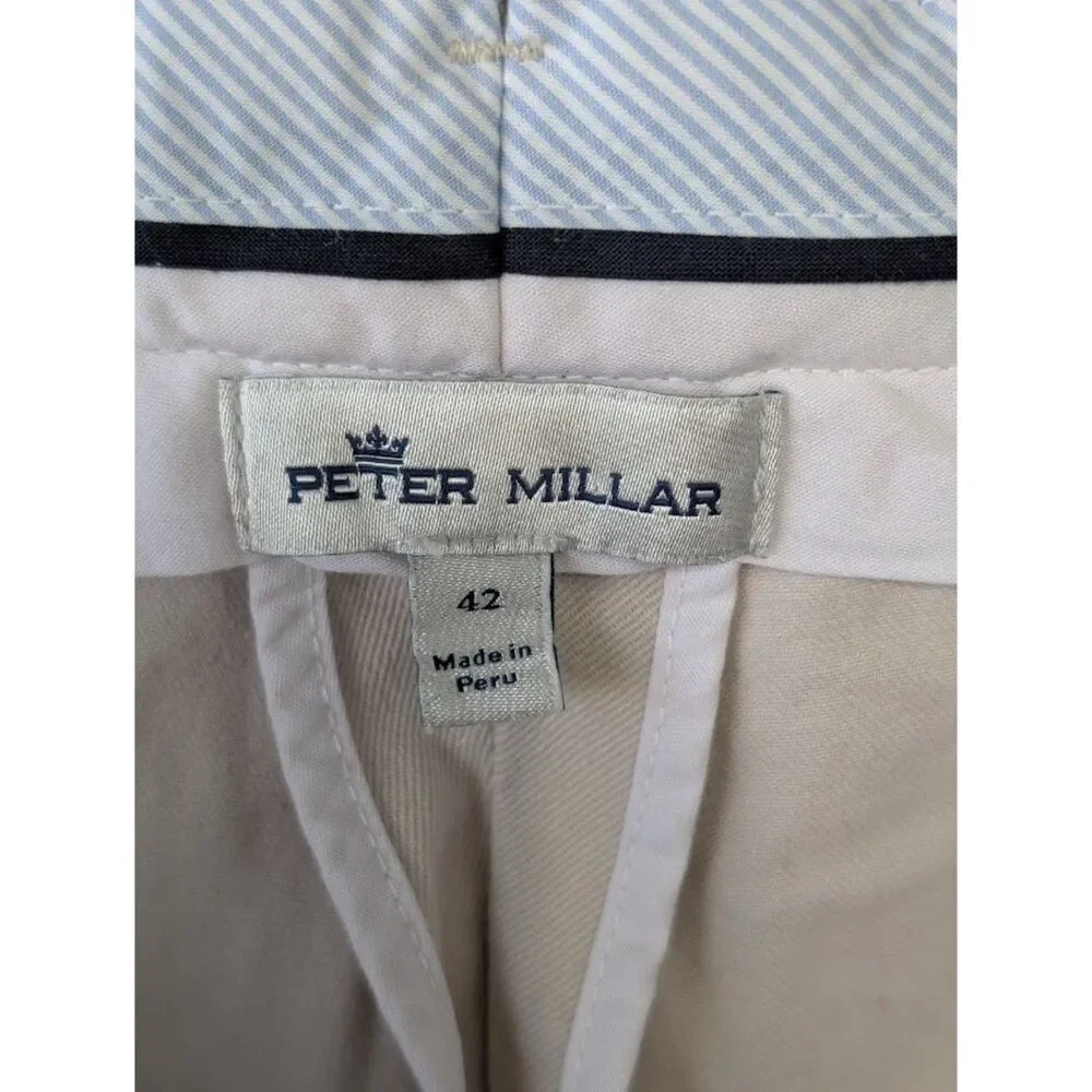 Men's Peter Millar Chino Khaki Golf Pants Size 42x28